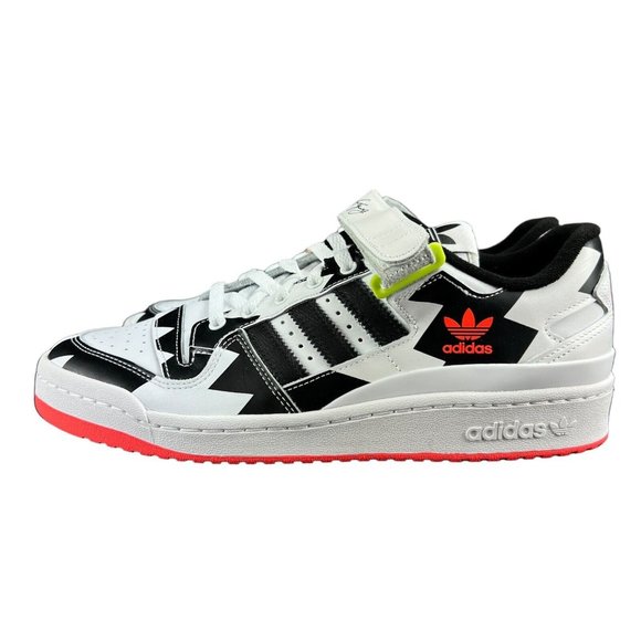 Adidas Forum Low Trae Young Core Black White Solar Red Shoes GX6128 Men's Sz 10 - Picture 3 of 10